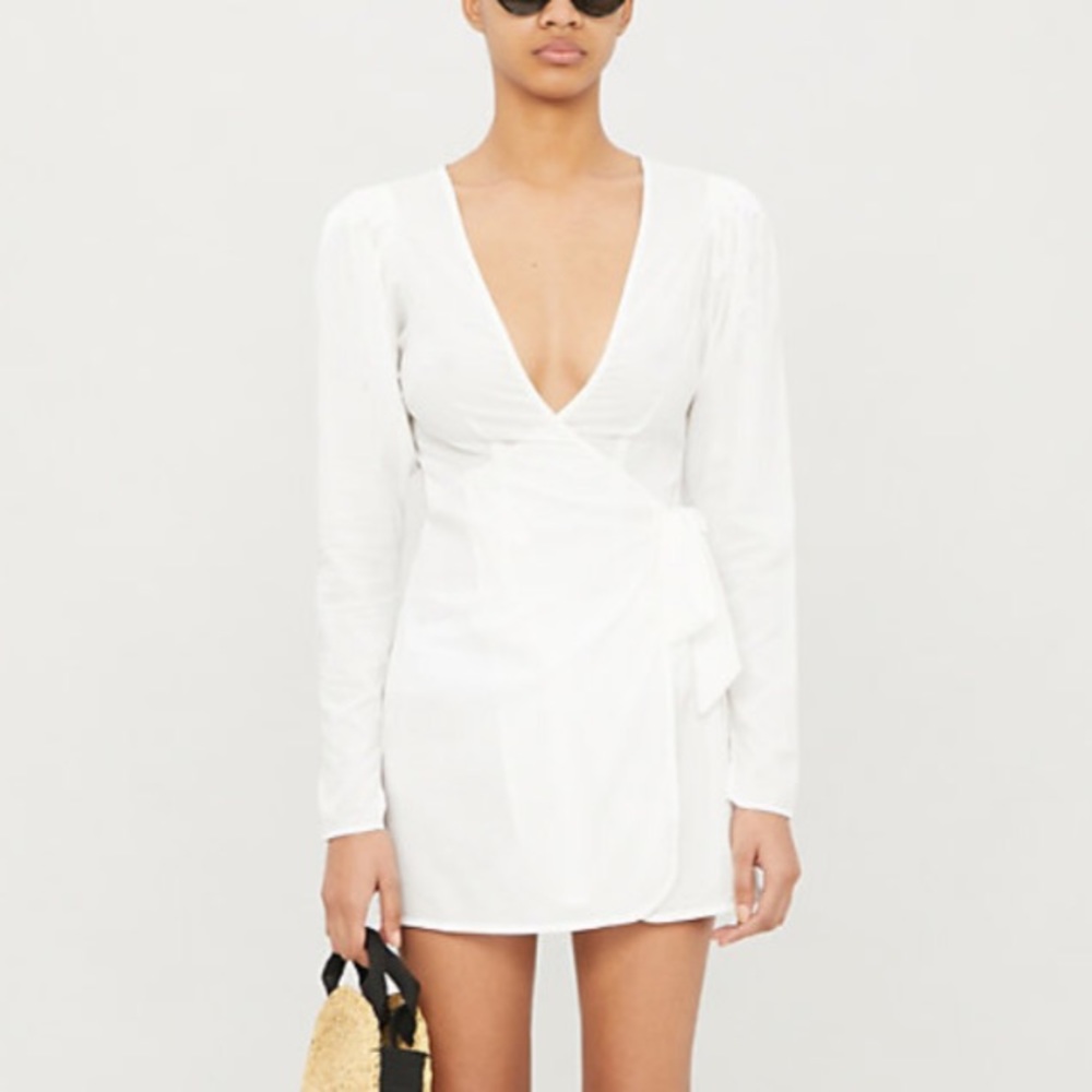 NWT WeWoreWhat Blanca Wrap Tie Dress - Picture 1 of 7